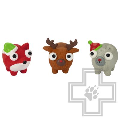 Beeztees Игрушка для собак "Рождественские животные" (цена за 1 игрушку)