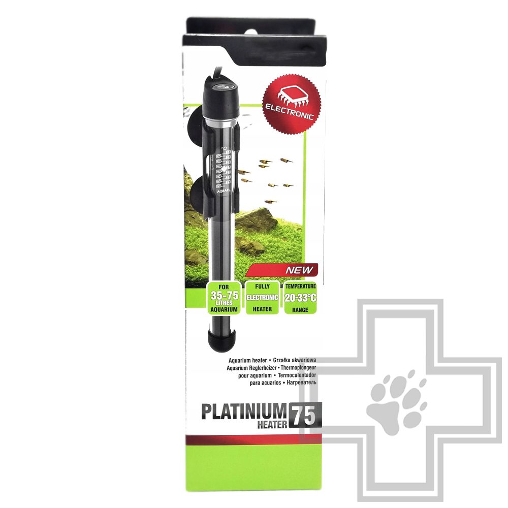 AQUAEL Обогреватель Platinium Heater 75 Вт (до 35-75л)