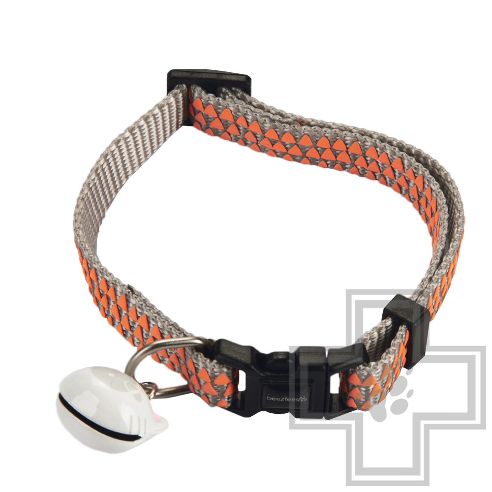 Beeztees Ошейник нейлоновый для кошек "Triangle"