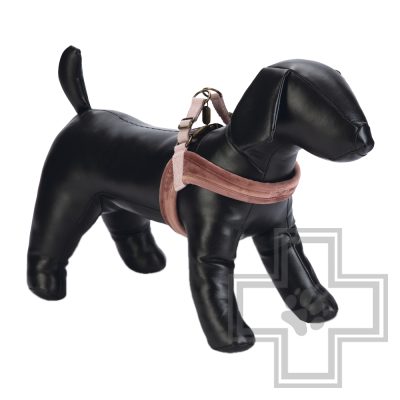 Beeztees Шлейка велюровая для собак, розовая, размер S