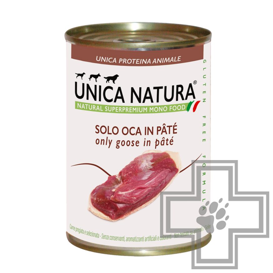 Unica Natura Консервы для собак Паштет из гусятины