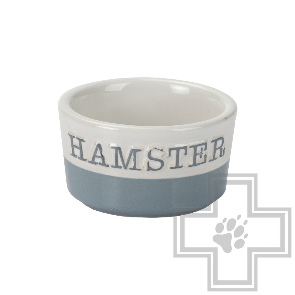 Beeztees DOKI Миска для хомяков керамическая, синяя