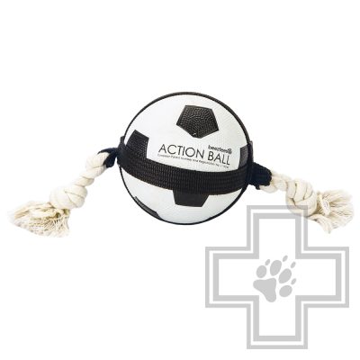 Beeztees Футбольный мяч с веревкой