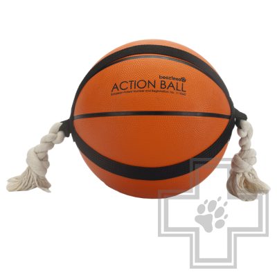 Beeztees Баскетбольный мяч с веревкой оранжевый