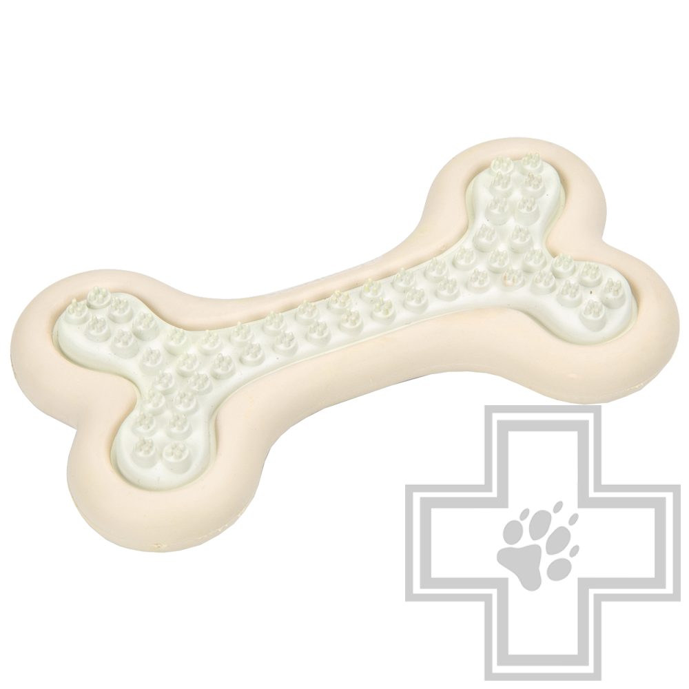 Beeztees Кость резиновая для щенков розовая