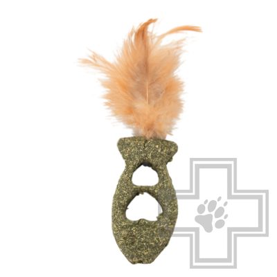 Beeztees Игрушка для кошек Рыба с перьями, с ароматом кошачьей мяты