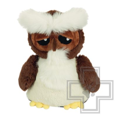 Beeztees Игрушка для собак плюшевая сова SEPP бело-коричневая