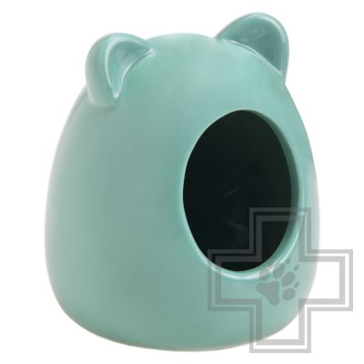 Beeztees Домик для грызунов керамический, цвет мята