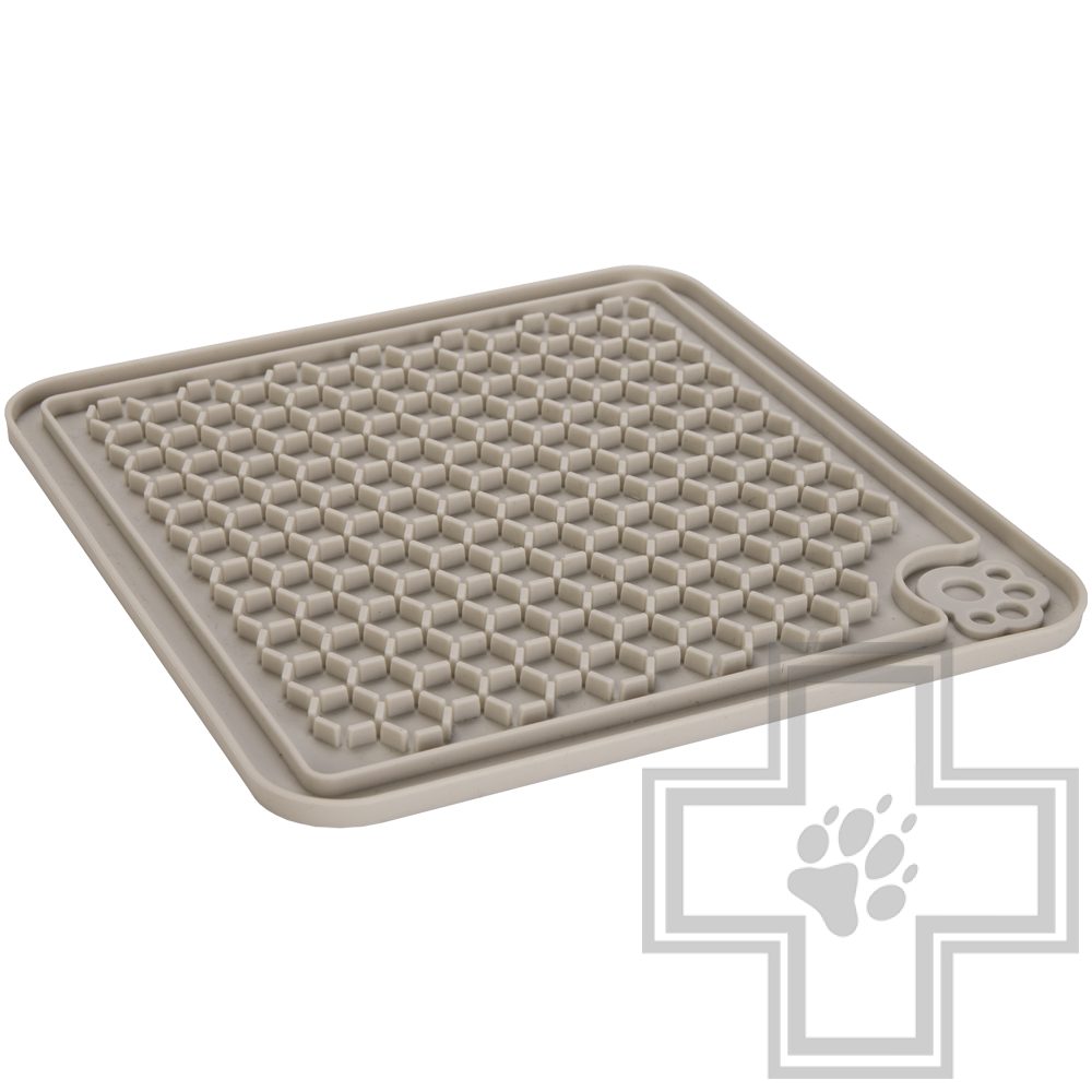 Beeztees Коврик для еды резиновый серый