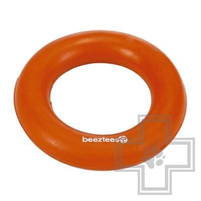 Beeztees Кольцо резиновое твёрдое оранжевое