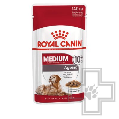 Royal Canin пресервы для взрослых собак старше 10 лет средних пород в соусе