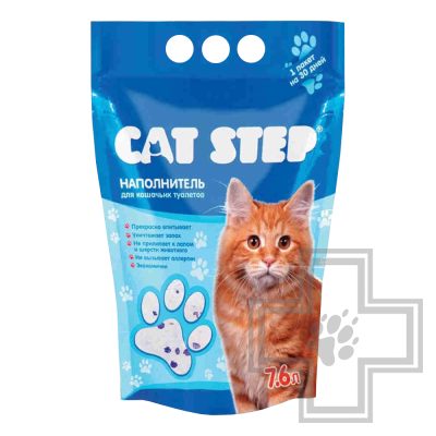 Cat Step Crystal Наполнитель силикагелевый впитывающий