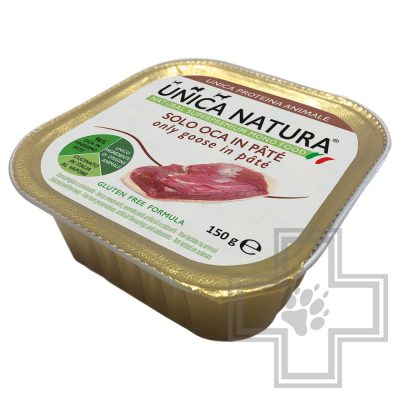 Unica Natura консервы для собак мелких пород гусиный паштет