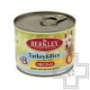 Berkly Консервы №8 для собак, индейка с рисом
