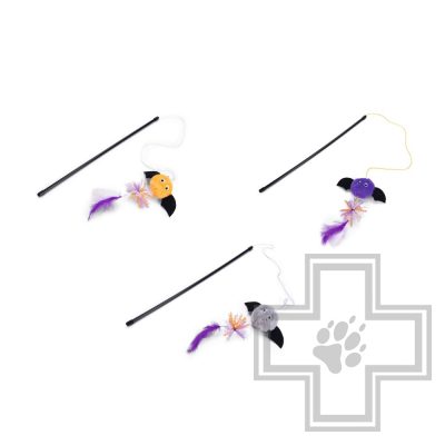 Beeztees Игрушка для кошек Удочка с летучей мышью (цена за 1 удочку)