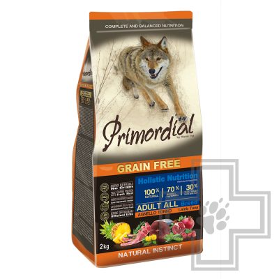 Primordial Grain Free Adult All Breed Корм для взрослых собак всех пород, с тунцом и ягненком