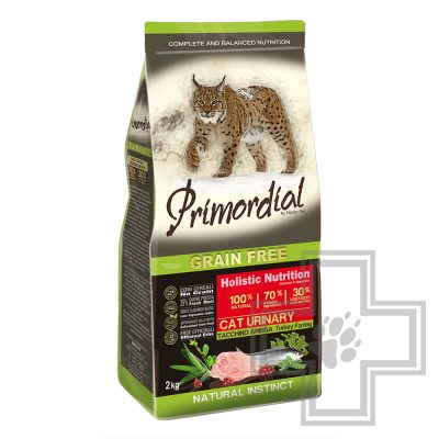 Primordial Grain Free Cat Urinary Корм для кошек (с МКБ), с индейкой и сельдью