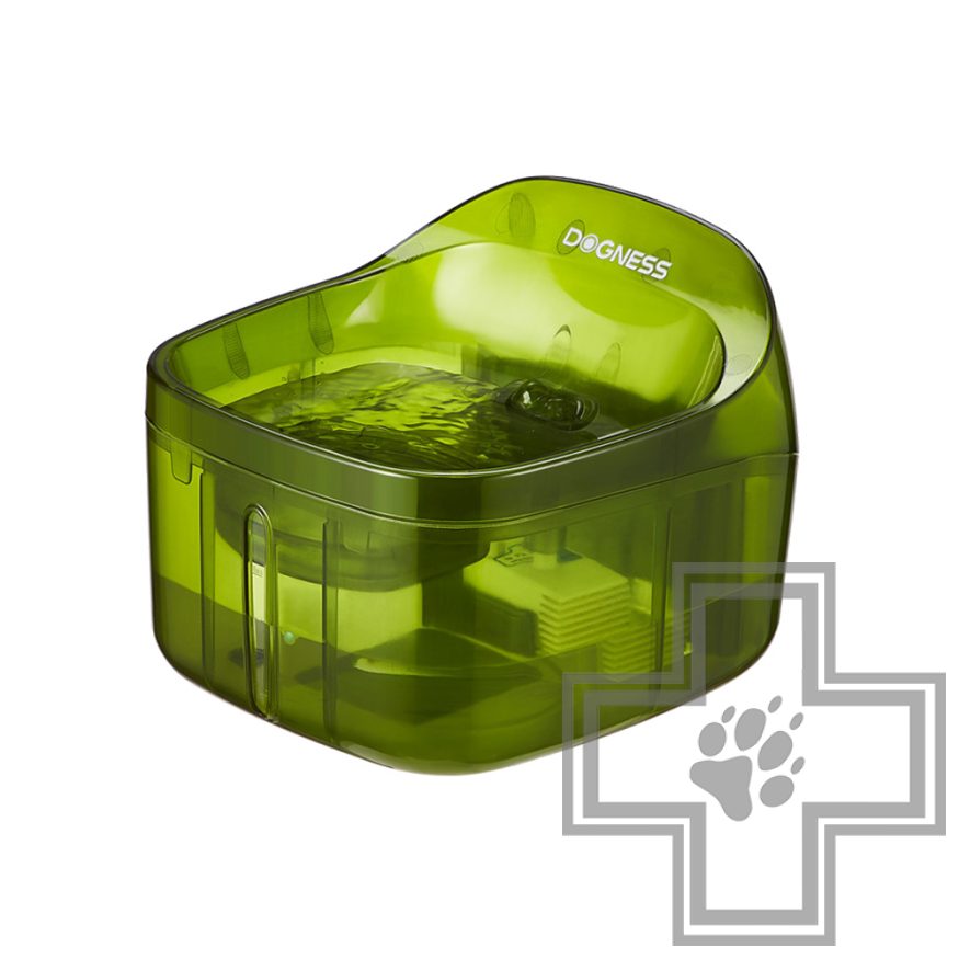 DOGNESS Автоматическая поилка-фонтан для домашних животных, зеленая