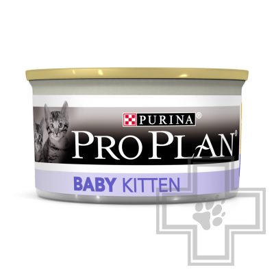 Pro Plan Baby Kitten Консервы для первого прикорма котят, мусс с курицей