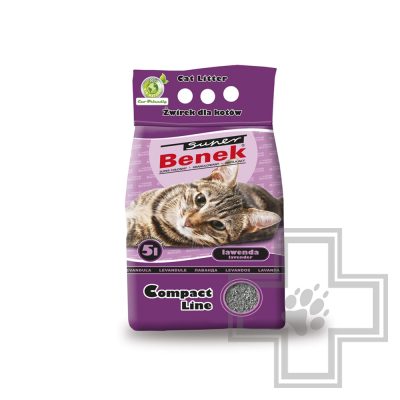 Super Benek Compact Line Lavender Наполнитель бентонитовый комкующийся