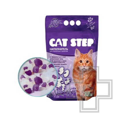 Cat Step Наполнитель силикагелевый впитывающий "Лаванда"