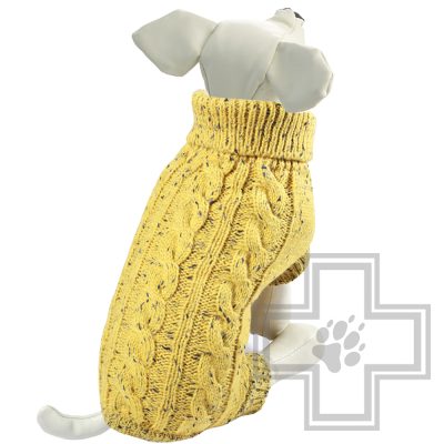 TRIOL Свитер "Косички", горчичный