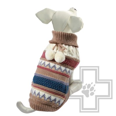 TRIOL Свитер "Помпончики", светло-коричневый