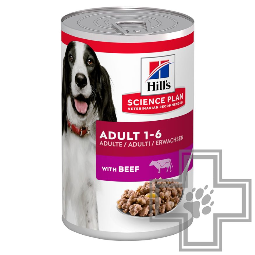 Hill's SP Adult Консервы для взрослых собак для поддержания мышечной массы и иммунитета, с говядиной