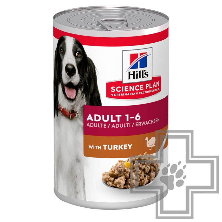 Hill's SP Adult Консервы для взрослых собак для поддержания мышечной массы и иммунитета, с индейкой