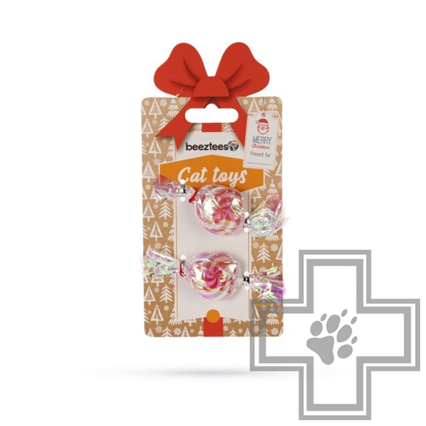 Beeztees Игрушка для кошек "Конфеты рождественские" (цена за 2 шт.) Beeztees Игрушка для кошек "Конфеты рождественские" (цена за 2 шт.)
