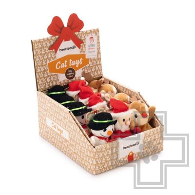 Beeztees Игрушка для кошек "Рождественский воблер" (цена за 1 игрушку)