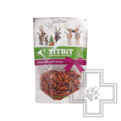 TiTBiT Новогодняя коллекция Рыбки для кошек, с лососем