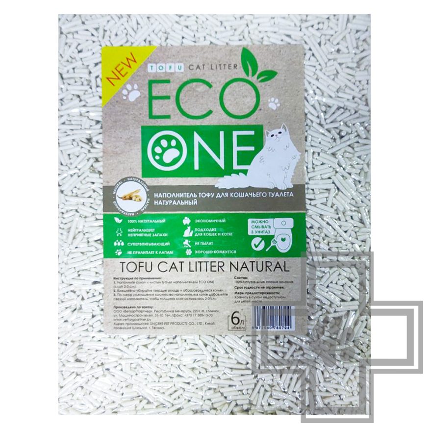 ECO ONE Наполнитель тофу для кошачьего туалета, натуральный