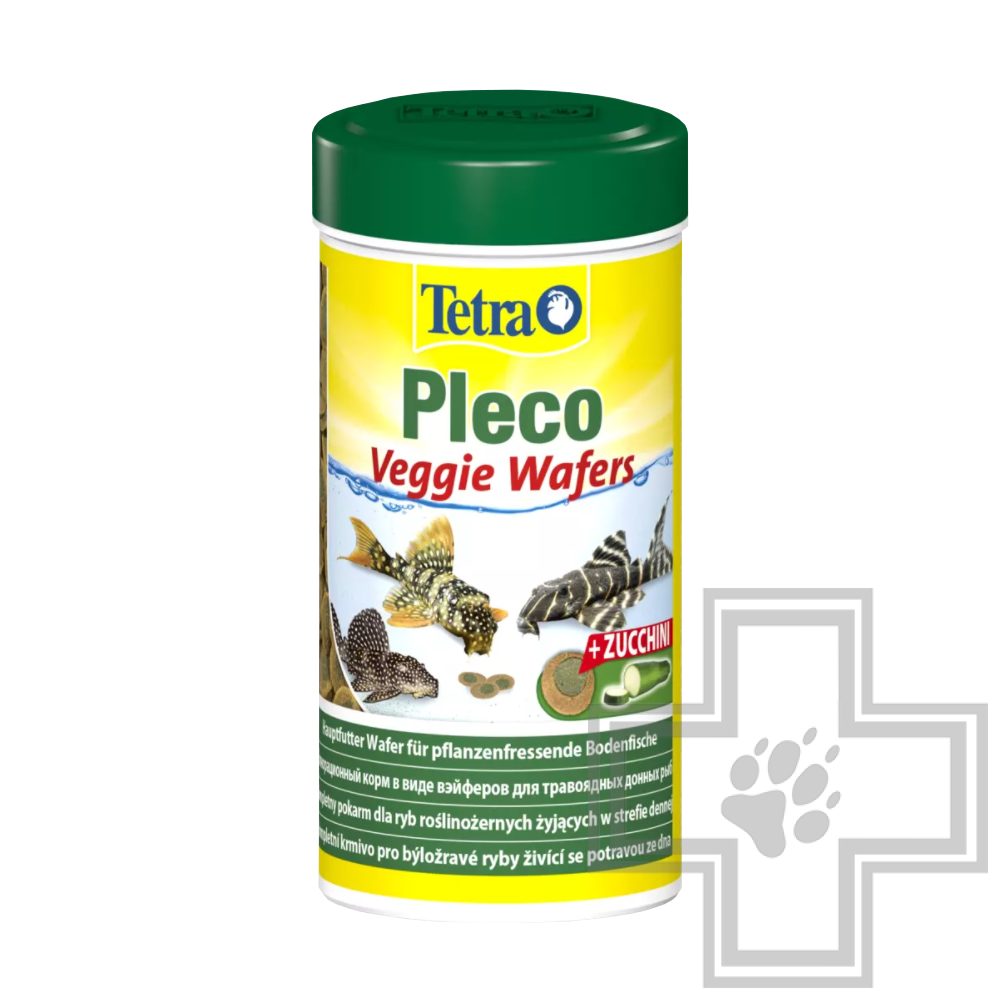 Tetra Pleco Veggie Wafers Корм для травоядных донных рыб