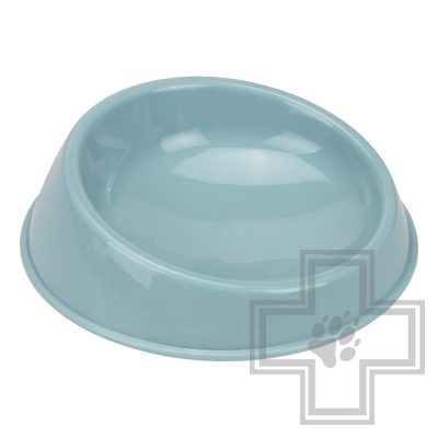 Beeztees Bikkie Миска для кота пластиковая голубая, 15 см