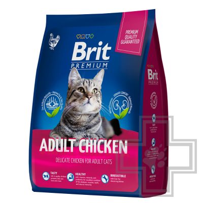 Brit Корм для взрослых кошек премиум класса, с курицей