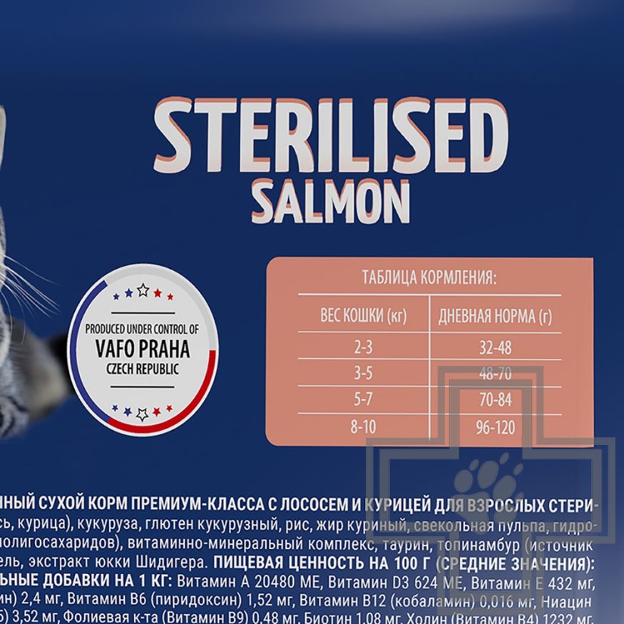 Brit Корм для стерилизованных кошек, с лососем и курицей