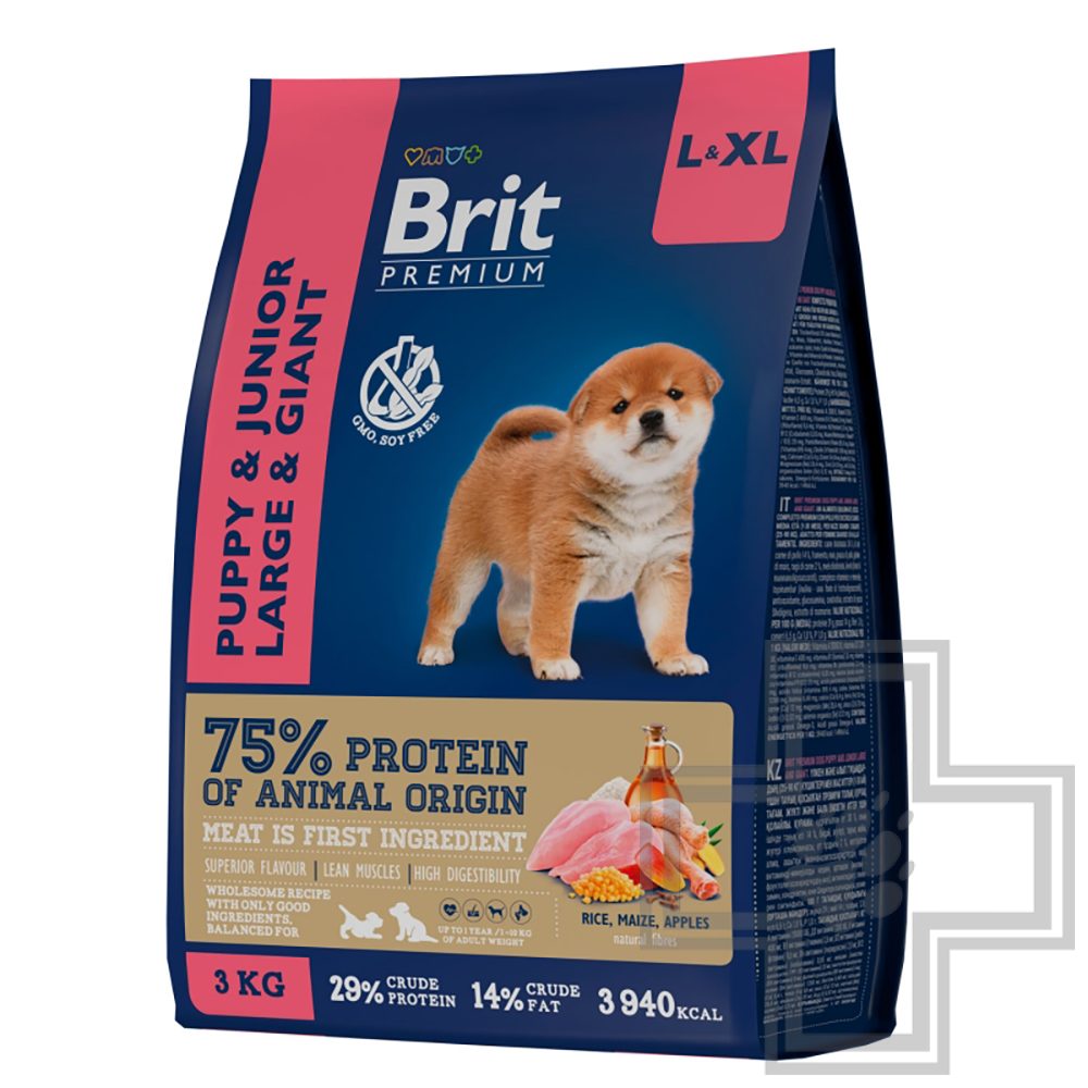 Брит для щенков крупных и гигантских пород, с курицей