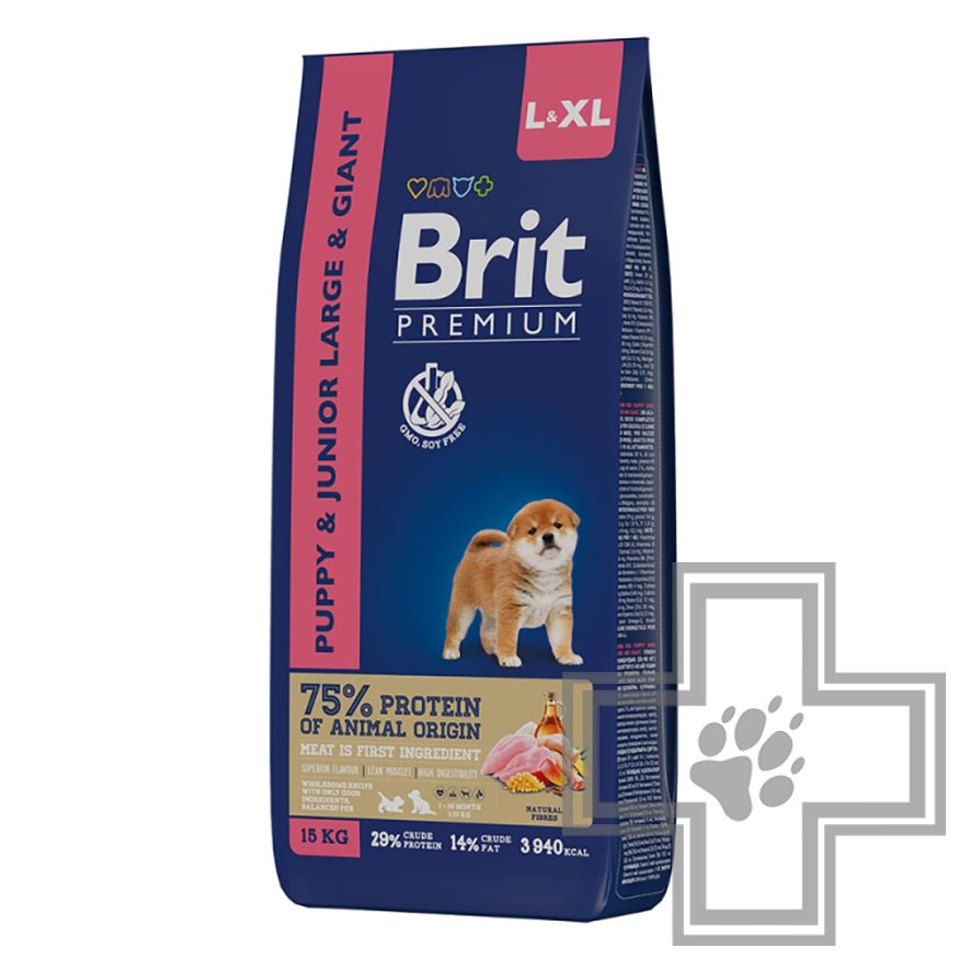 Брит для щенков крупных и гигантских пород, с курицей Брит для щенков крупных и гигантских пород, с курицей