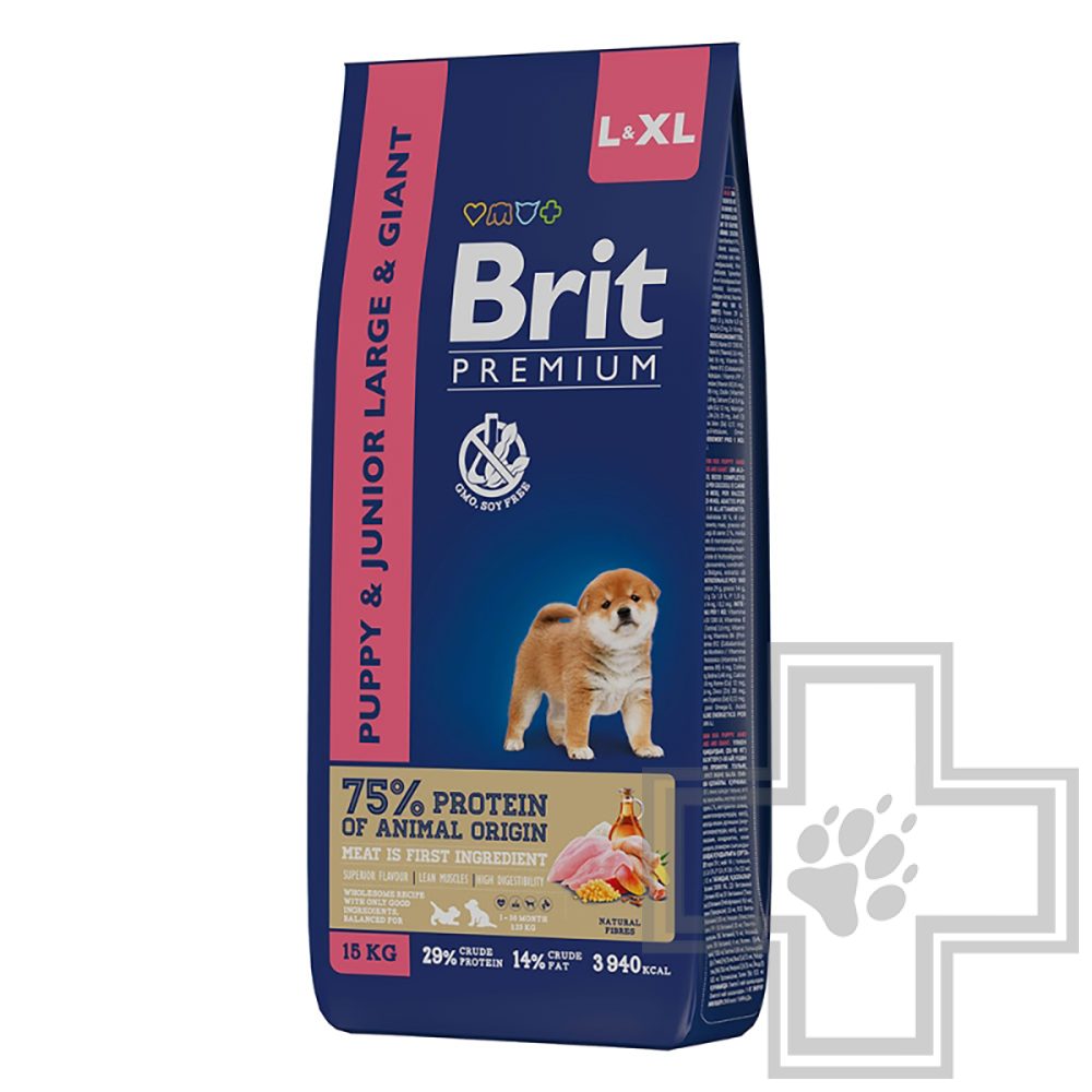 Брит для щенков крупных и гигантских пород, с курицей