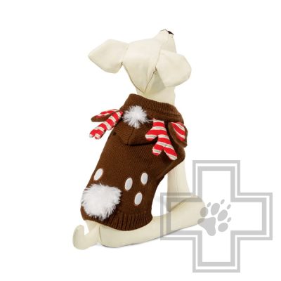 TRIOL Свитер "Рождественский олень", коричневый