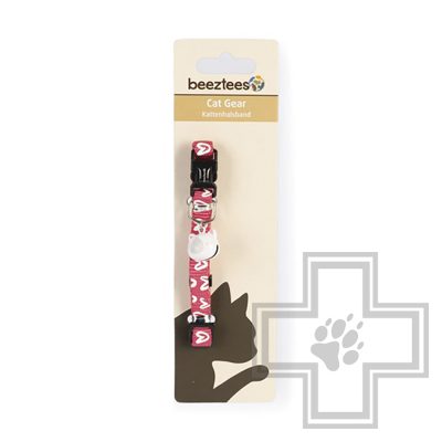 Beeztees Ошейник нейлоновый для кошек Heart, 10 мм