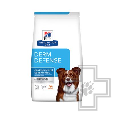 Hill's PD Derm Defense Корм-диета для собак при дерматитах, вызванных аллергией на окружающую среду