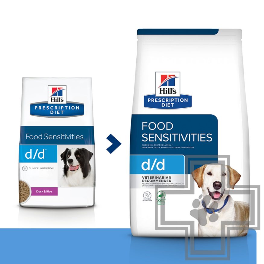 Hill's PD d/d Корм-диета для собак для здоровья кожи при пищевой аллергии, с уткой Hill's PD d/d Корм-диета для собак для здоровья кожи при пищевой аллергии, с уткой