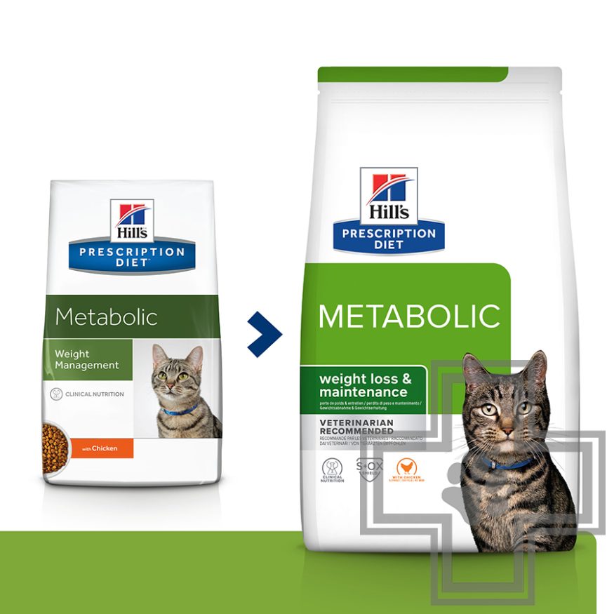 Hill's PD Metabolic Корм-диета для кошек при избыточном весе и ожирении, с курицей
