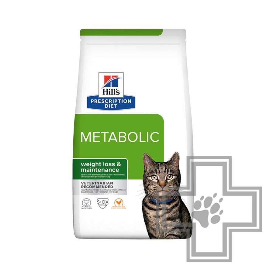 Hill's PD Metabolic Корм-диета для кошек при избыточном весе и ожирении, с курицей