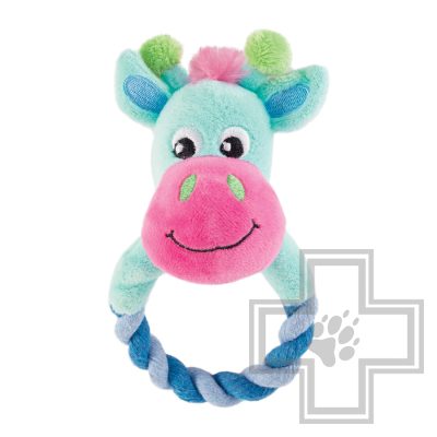 TRIOL Игрушка для щенков "Жираф с кольцом"