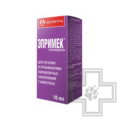Эпримек Раствор для инъекций при паразитарных болезнях у кошек и собак