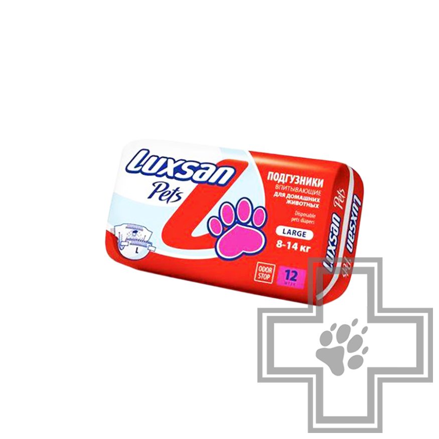 Luxsan Pets Premium Large 8-14 кг Подгузники для животных Luxsan Pets Premium Large 8-14 кг Подгузники для животных