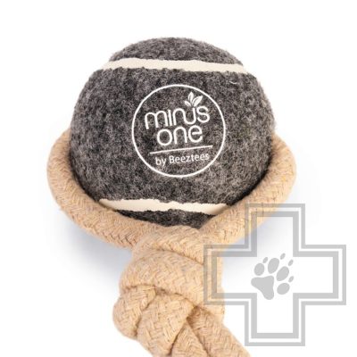 Beeztees Игрушка теннисный мяч с канатом для собак